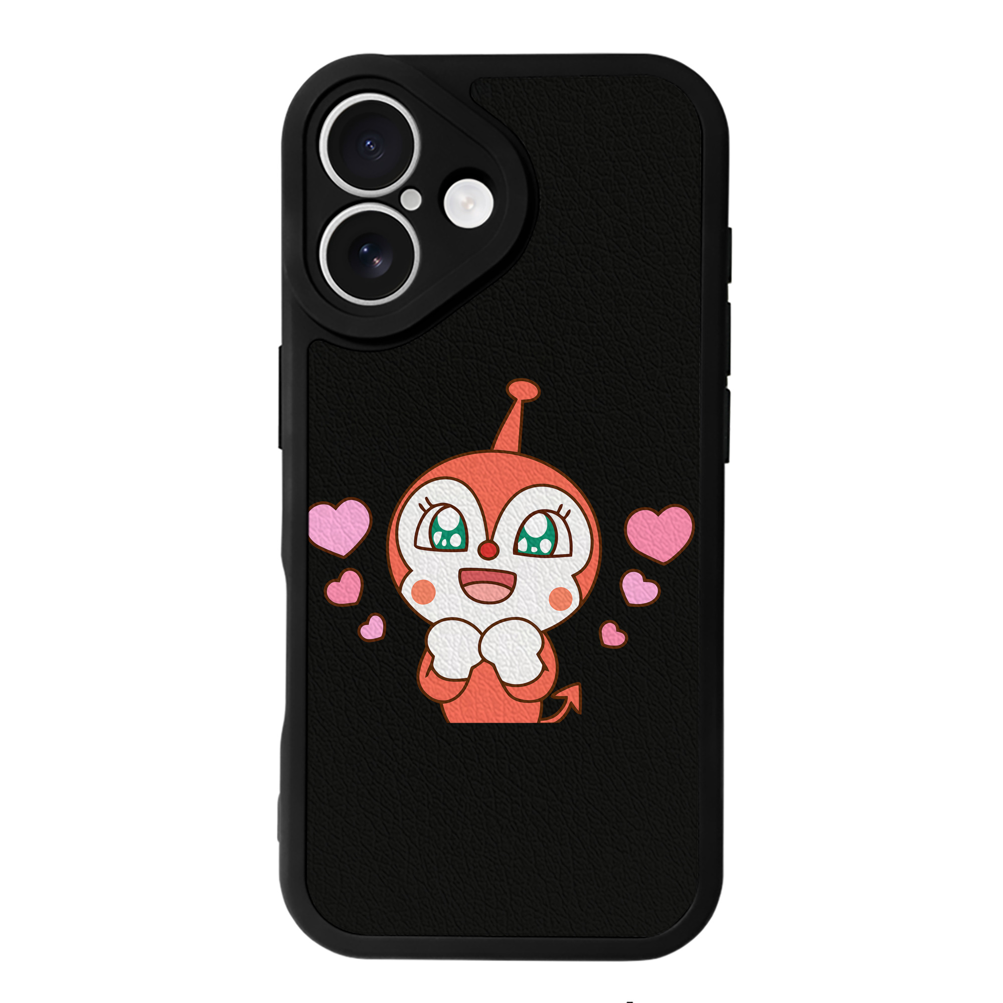（画像用） アンパンマン Anpanman 【iPhone 16シリーズ対応】シリコンスマホケース（レザー調） 材質：シリコン